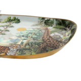 Load image into Gallery viewer, Jungle safari platter with wooden dip bowl