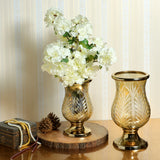 Load image into Gallery viewer, Set of 2 sparkle glass hurricane holders