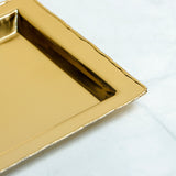 Load image into Gallery viewer, Set of 3 sparkle glass jars with brass tray