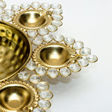 Load image into Gallery viewer, Small round diya shape crystal urli