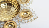 Load image into Gallery viewer, Small round diya shape crystal urli