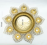 Load image into Gallery viewer, Large round shape glass crystal urli