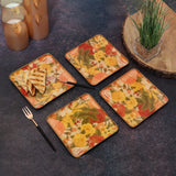 Load image into Gallery viewer, Vintage garden square metal side plates