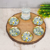 Load image into Gallery viewer, Citrus sonata set of six round coasters