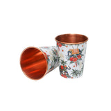 Load image into Gallery viewer, Blooming elephant set of 2 copper tumblers