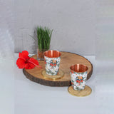 Load image into Gallery viewer, Blooming elephant set of 2 copper tumblers