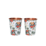 Load image into Gallery viewer, Blooming elephant set of 2 copper tumblers