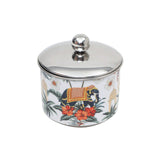 Load image into Gallery viewer, Blooming elephant print stainless steel storage jars set of 2