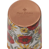 Load image into Gallery viewer, Scarlet blooms print  copper tumblers set of 2