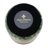Load image into Gallery viewer, Set of 3 -2  storage jars with mangowood tray along with gold metal handles .