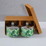 Load image into Gallery viewer, Palmea stainless steel storage jars set of 2
