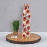Load image into Gallery viewer, Scarlet blooms print  copper tumblers set of 2