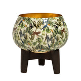 Load image into Gallery viewer, Jungle safari table planter with wooden stand