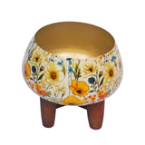 Load image into Gallery viewer, Whispering wild flowers planter with wooden stand