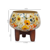 Load image into Gallery viewer, Whispering wild flowers planter with wooden stand