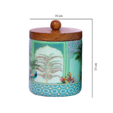 Load image into Gallery viewer, Morbagh set of 2 storage jars with wooden tray