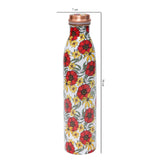 Load image into Gallery viewer, Scarlet blooms print  copper tumblers set of 2